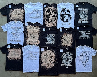 15 fifteen to choose from PUNK shirts by aDDICTED tO cHAOS seditionaries screen printed tees