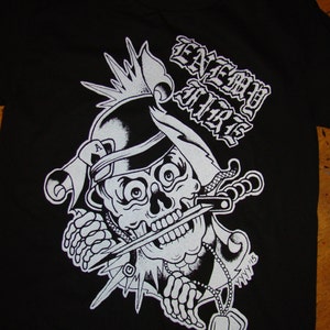 enemy fire oi band &quot;skelleton soldier&quot; shirt