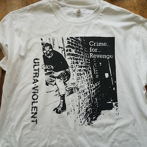 ultraviolent uk 82 punk shirt crime for revenge
