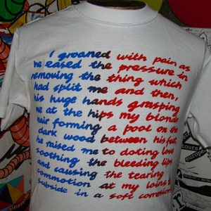 seditionaries &quot;i groaned with pain&quot; punk shirt