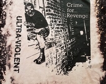 Ultraviolent Uk 82 Punk Shirt Crime for Revenge - Etsy