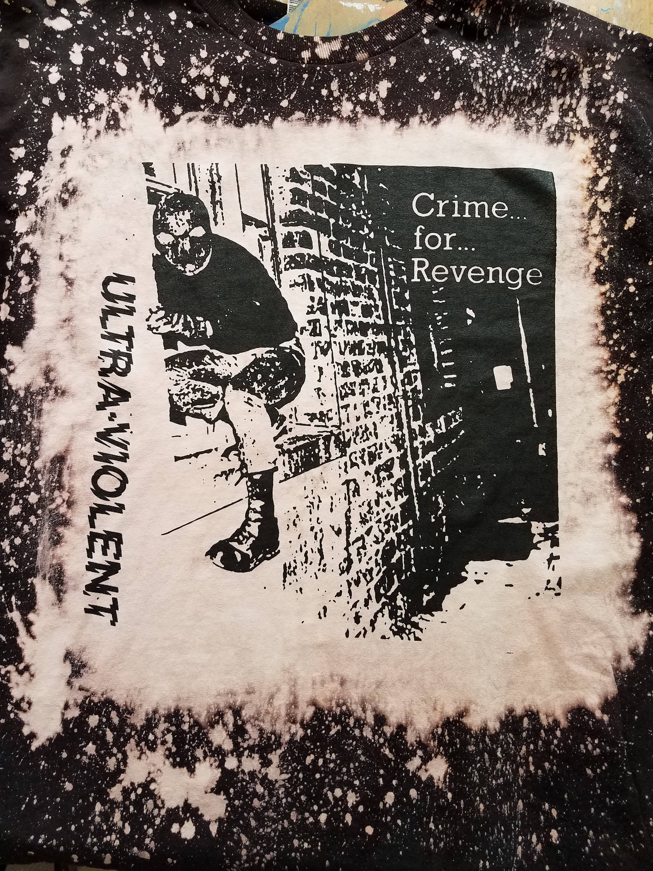 Ultraviolent Uk 82 Punk Shirt Crime for Revenge - Etsy