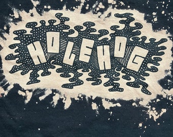 HOLEHOG amoeba graffiti logo PUNK shirt