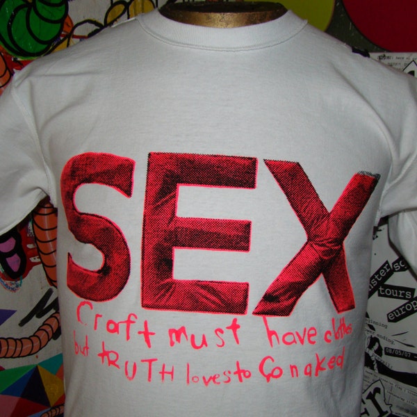 sex "craft must have clothes.." seditionaries t shirt sex pistols