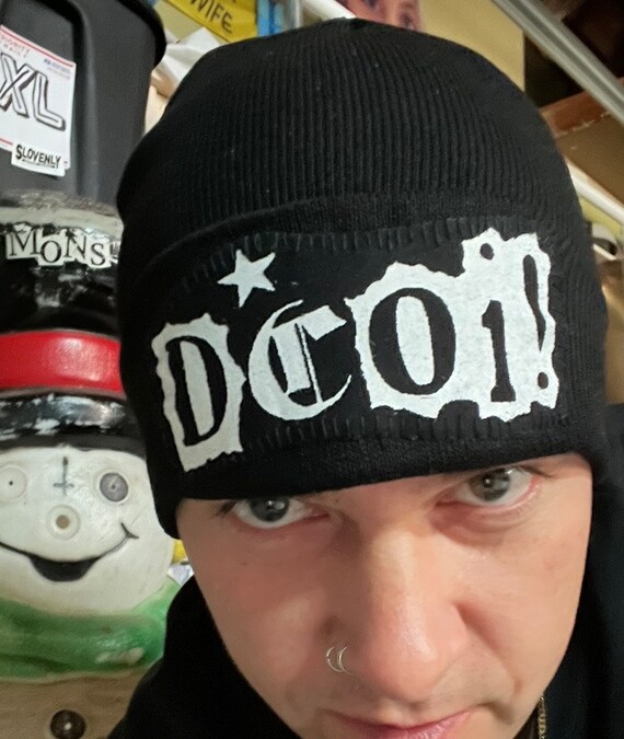 ADDICTED TO CHAOS Hand Sewn Patch Punk Beanie Patched - Etsy