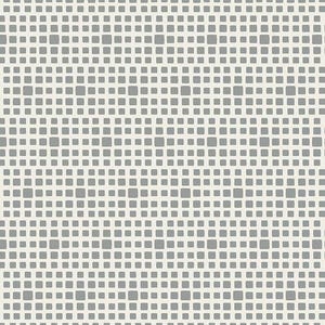 May include: A repeating geometric pattern featuring a grid of small, rounded grey squares set against a solid off-white background. The squares are arranged in a consistent, uniform layout that creates a balanced and structured visual texture.
