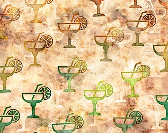 Cocktail Hour Stoff - 100% Baumwolle