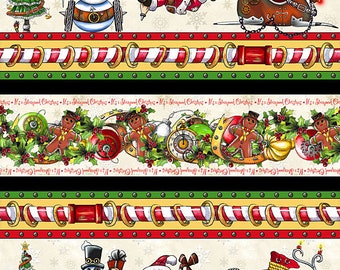 Steampunk Weihnachten von QT Fabrics - Weihnachtsstoff - 100% Baumwolle