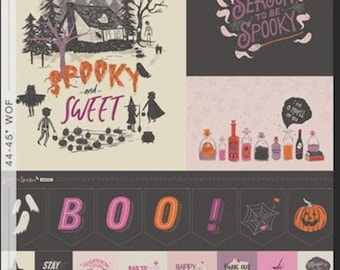 Tessuto di Halloween più dolce e spettrale - Pannello spettrale di Art Gallery Fabrics - #SNS-13041
