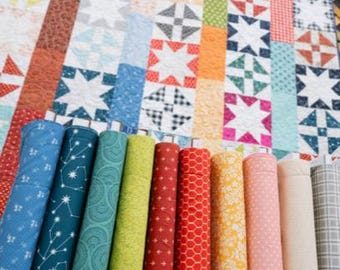 Celebrating 50 Years Of Moda 100% Cotton 1/2 Yard Bundle of the collection 11 Prints - 5.5 yards total - contest