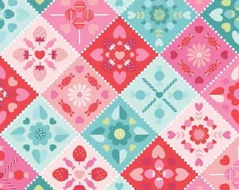 Sweet Shoppe Multi Candy Kaleidoskop Canvas Birdie SKU MASC11032-Z Kimberbell Wählen Sie Größe 1/2 Yard Kontinuierlich geschnitten