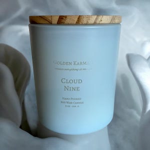 Cloud Nine 8oz Hand Poured Single Wick Soy Wax Candle