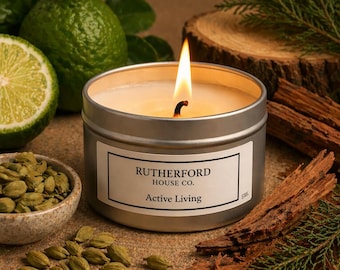 Bergamot Cedarwood Soy Candle | Clean Burning Focus Home Fragrance