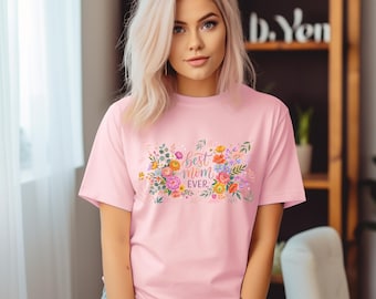 Camiseta Comfort Colors® para el Día de la Madre, Camiseta Feliz Día de la Madre, Regalo para Mamá, Camiseta del Día de la Madre, Regalo del Día de la Madre, Camiseta para Mamá, Camiseta de Flores para Mamá