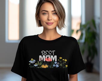 Camiseta Comfort Colors® para el Día de la Madre, Camiseta Feliz Día de la Madre, Regalo para Mamá, Camiseta del Día de la Madre, Regalo del Día de la Madre, Camiseta para Mamá, Camiseta de Flores para Mamá