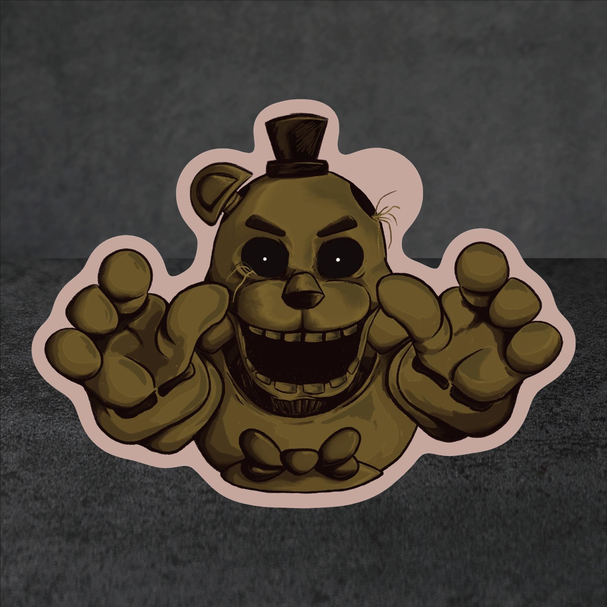 Golden Freddy Sticker - Etsy