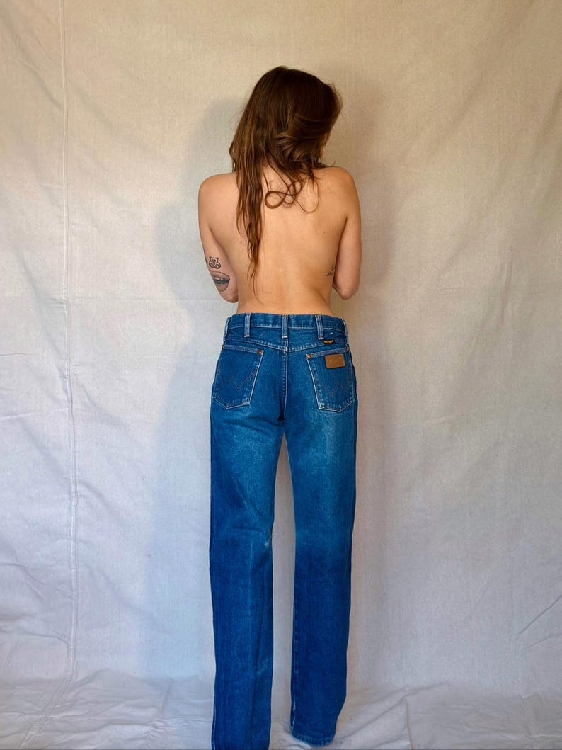 70s Mid Wash Wrangler Denim Jeans Bild 7