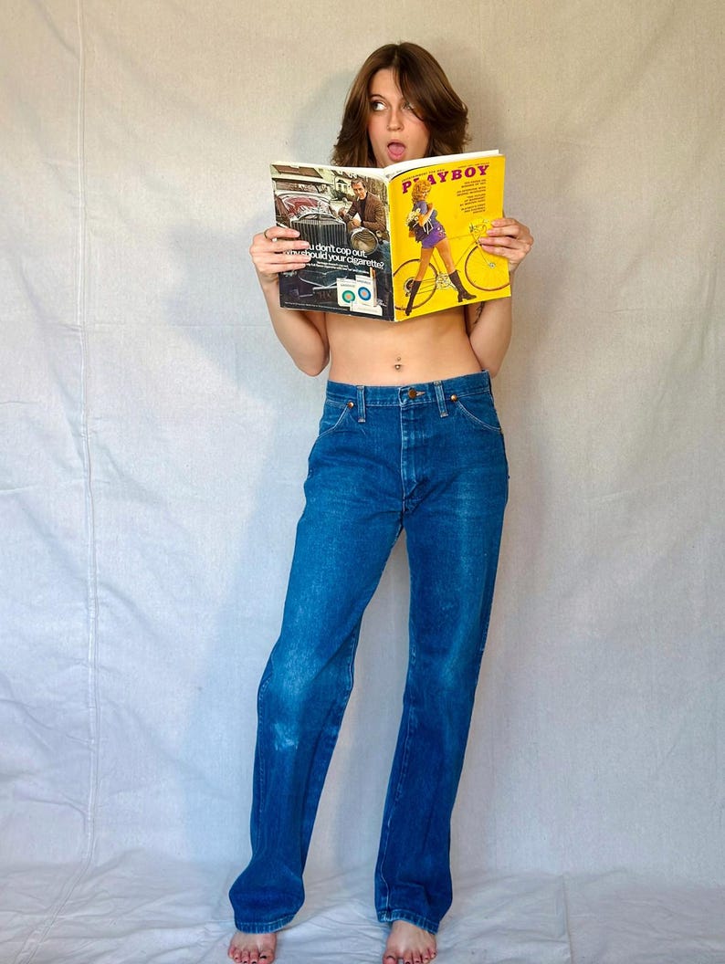 70s Mid Wash Wrangler Denim Jeans Bild 1