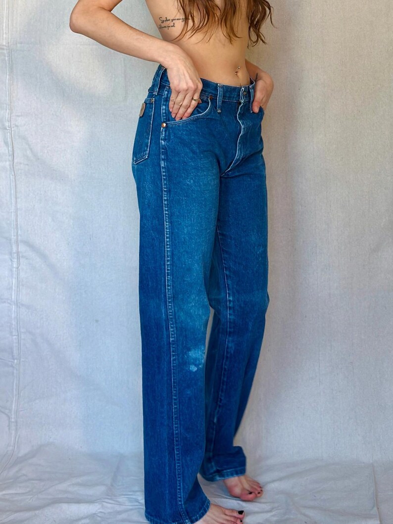 70s Mid Wash Wrangler Denim Jeans Bild 8