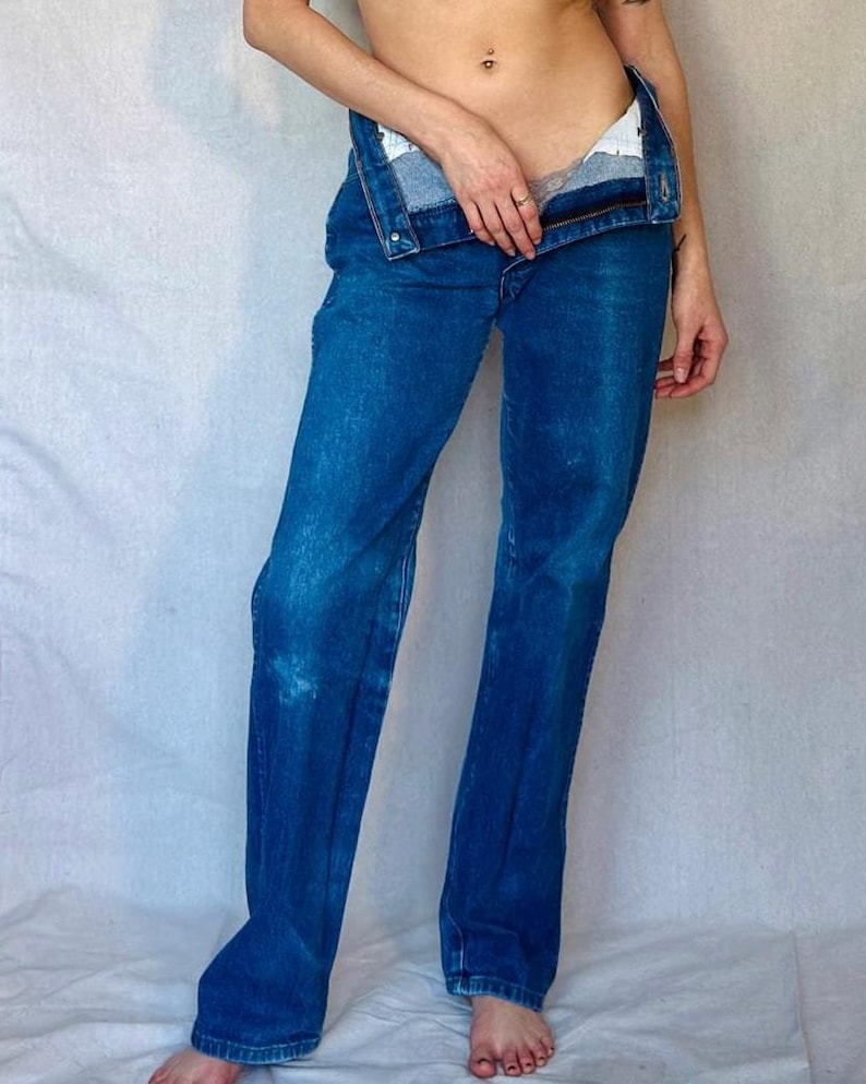 70s Mid Wash Wrangler Denim Jeans Bild 9