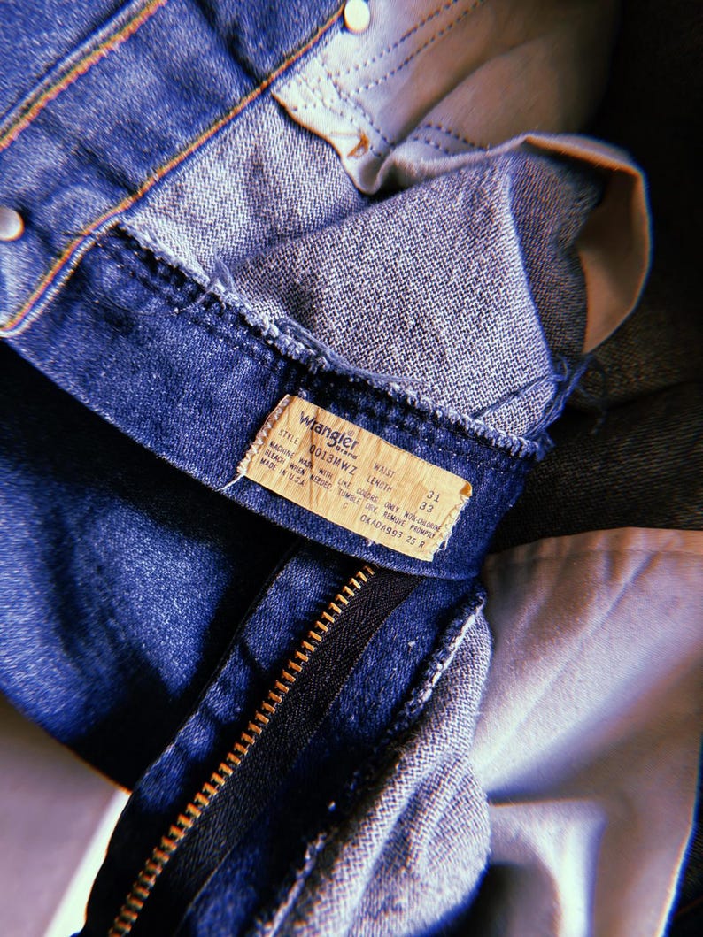 70s Mid Wash Wrangler Denim Jeans Bild 10