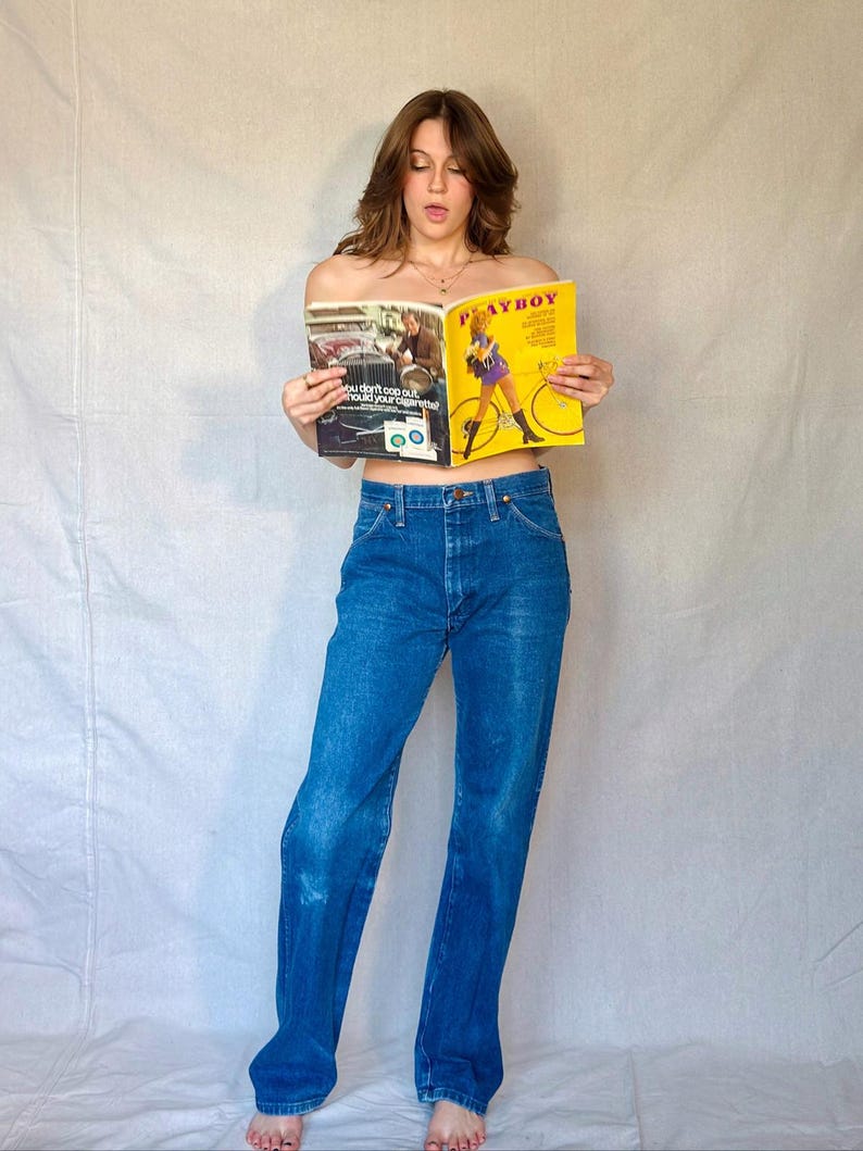 70s Mid Wash Wrangler Denim Jeans Bild 6