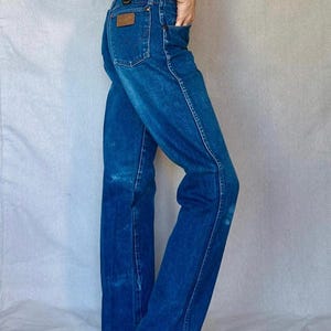 70s Mid Wash Wrangler Denim Jeans Bild 4