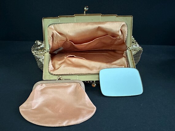 Gorgeous Whiting & Davis Mesh Clutch Evening Bag … - image 3