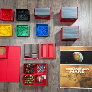Terraforming Mars Insert, Storage Solution, 3D printed