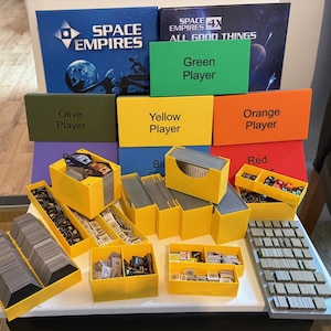 GMT Space Empires 4x Player Pieces insert,  Storage solution
