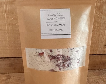 Rosey Cheeks -Rose Oatmeal Bath Soak