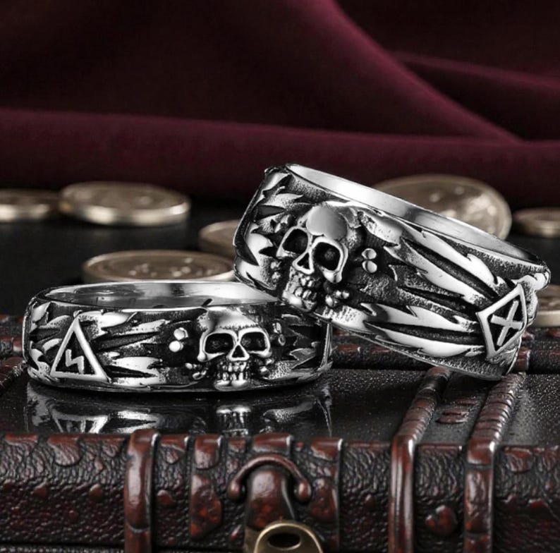 Gothic Skull Devil Ring Stainless Steel Punk Rock Jewelry Gift - Etsy