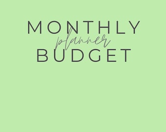 Monthly Budget Planner Printable | Expense Tracker, Savings Tracker & Debt Payoff | Instant Download PDF