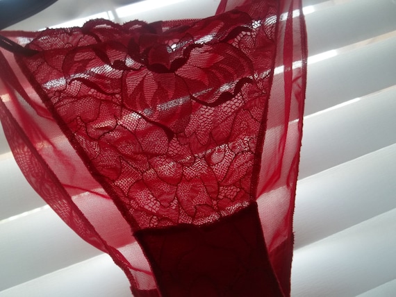 victoria's secret vintage panties bikini lace pin… - image 3