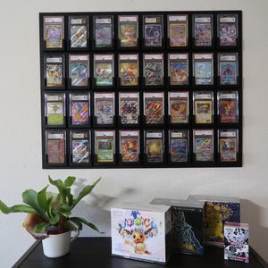Pokémon Slab Display | Interlocking Frame for Graded Cards | Top-Loader Access | Pokémon, Sports, and Trading Cards | PSA & CGC