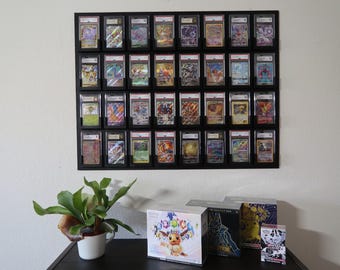 Pokémon Slab Display | Interlocking Frame for Graded Cards | Top-Loader Access | Pokémon, Sports, and Trading Cards | PSA & CGC