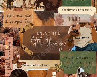 Melanin Muse Kindle Insert: Black Girl Booktok Collage