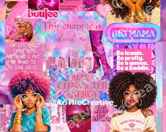 Big Mama Kindle Insert: Black Girl Booktok Collage