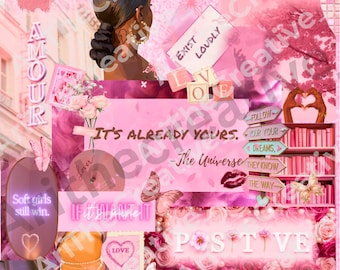 Blush & Bronze   kindle insert Black Girl Booktok Collage