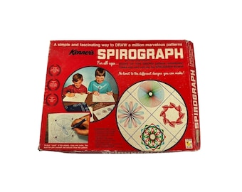 Vintage 1967 Kenner Spirograph Drawing Toy Set Incomplete Retro Art Activity