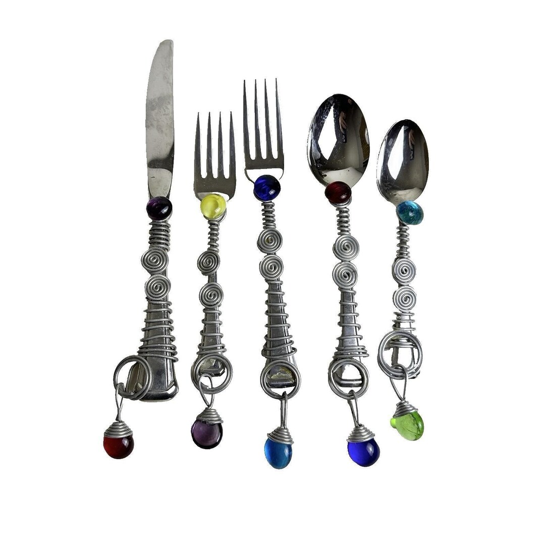 Vintage Dary Rees 1990s Sensationals Soho Bloomingdale's 5 Pc Flatware ...