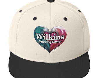 Gorra snapback bordada con el logo del corazón de WLC