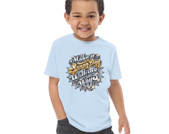 WLC Día Soleado - Oro y Plata - Camiseta de Jersey para Niños Pequeños