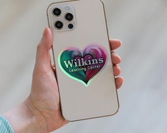WLC Heart Logo - Holographic Sticker