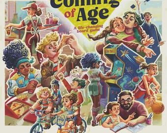 Coming of Age Board Game Insert | 3D Printable Organizer | Digital Files Only