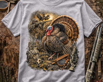 Turkey Hunting Sublimation Design | Camo Hunter PNG (Digital Download)