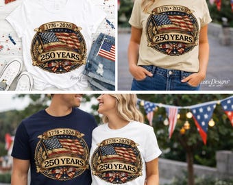 Vintage American Flag 250 Years Sublimation PNG (Digital Download)