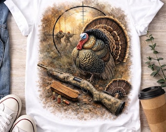 Turkey Hunting Sublimation Design | Spring Season Graphic (Instant Download)