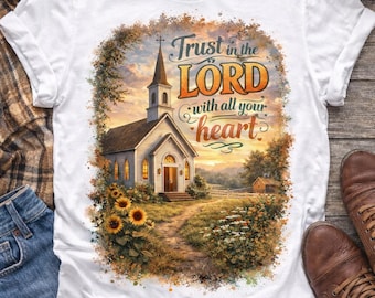 Country Church Sublimation Design | Christian Faith (Digital Download)