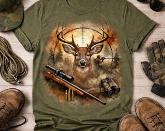 Deer Hunting Sublimation Design | Buck Hunting Graphic (Digital Download)